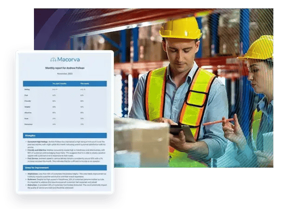 macorva manufacturing employee report example