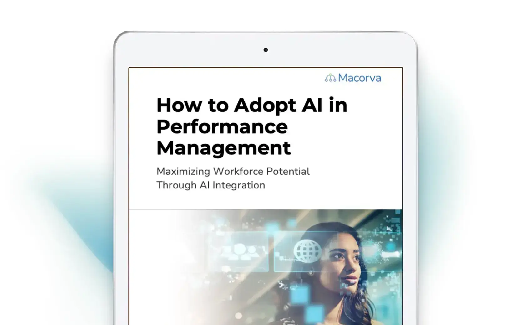 How to adopt AI in performance management ebook cover